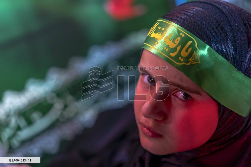 Pilgrims March for Lady Ruqayyah in Karbala