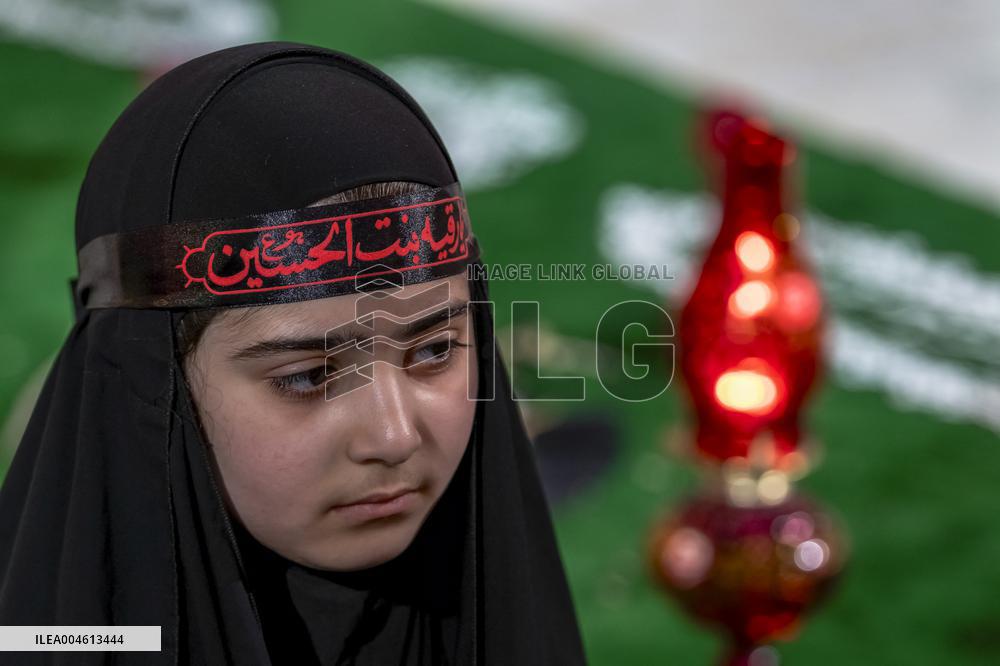 Pilgrims March for Lady Ruqayyah in Karbala