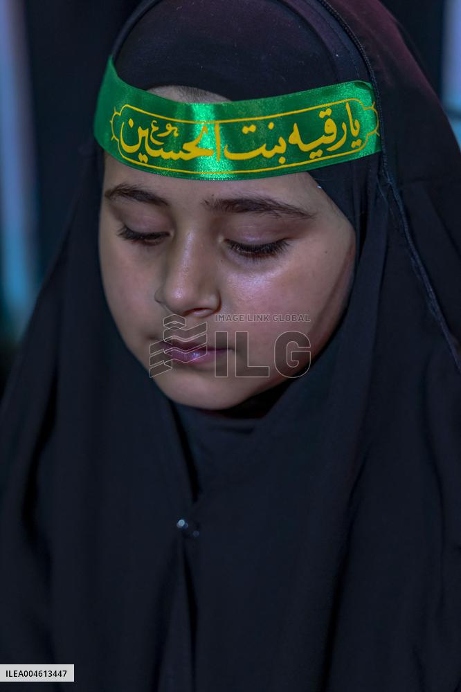 Pilgrims March for Lady Ruqayyah in Karbala