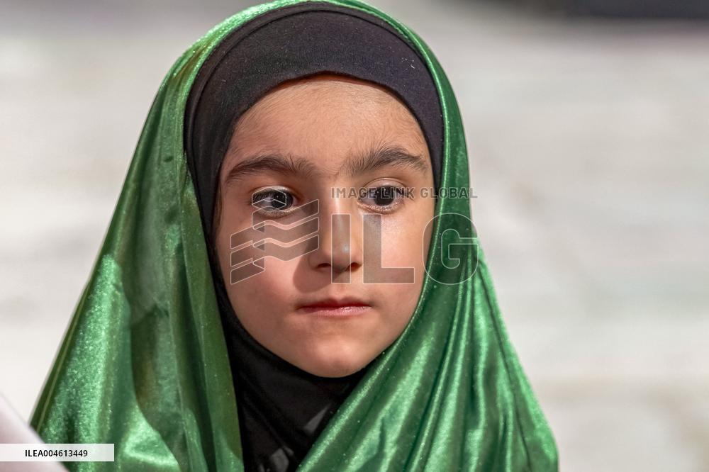 Pilgrims March for Lady Ruqayyah in Karbala