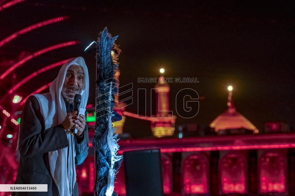 Pilgrims March for Lady Ruqayyah in Karbala