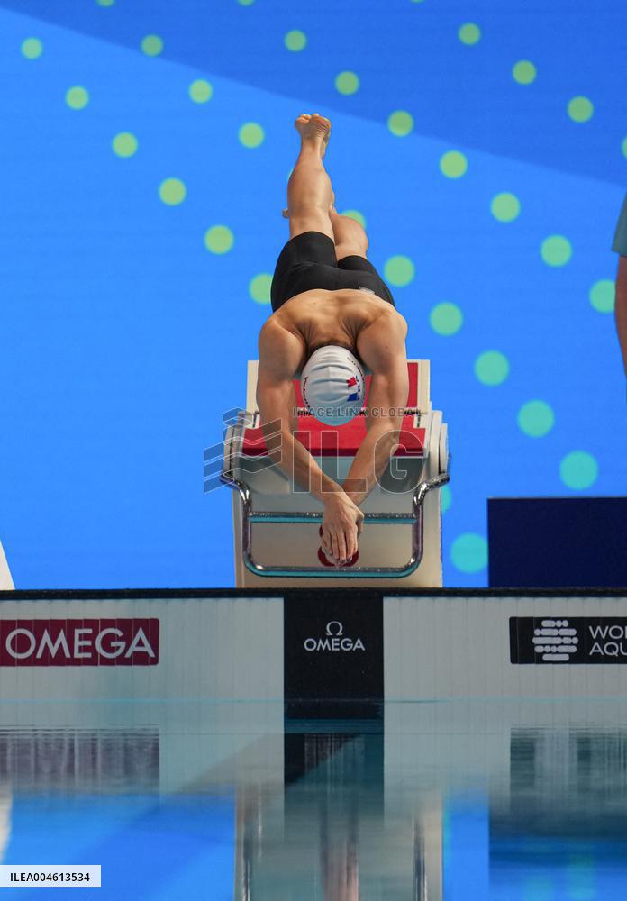 Rafael Fente-Damers during the semi final of 100m freestyle - Singapore