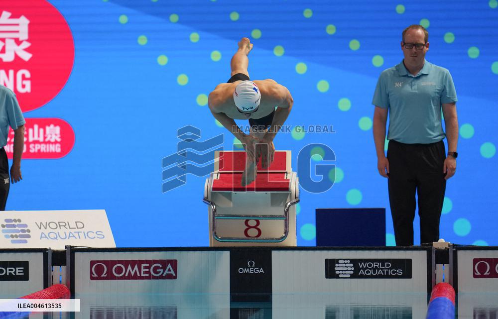Rafael Fente-Damers during the semi final of 100m freestyle - Singapore