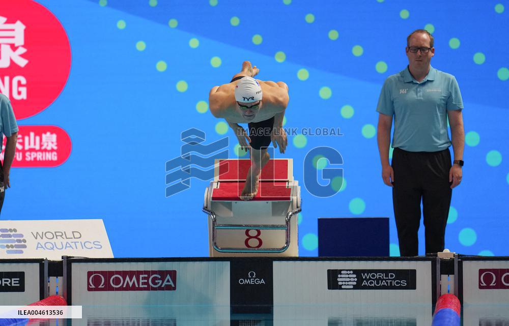 Rafael Fente-Damers during the semi final of 100m freestyle - Singapore