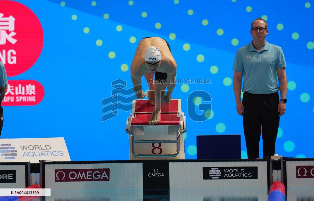 Rafael Fente-Damers during the semi final of 100m freestyle - Singapore