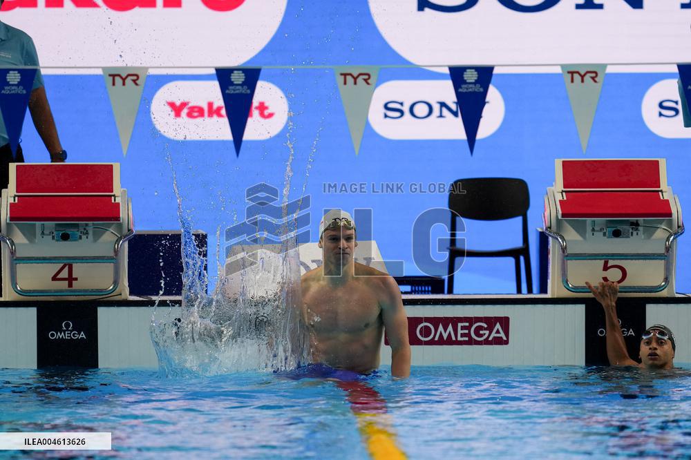 Leon Marchand Breaks 200 Medley Record at Swimming World Championships - Singapore