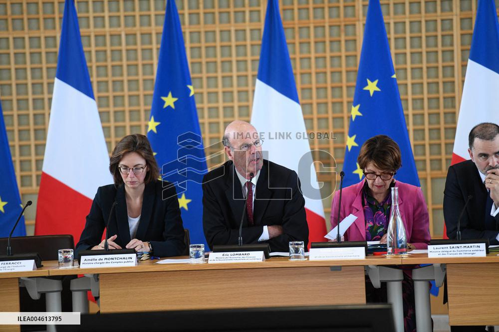 Meeting at Ministry of Economy - Paris