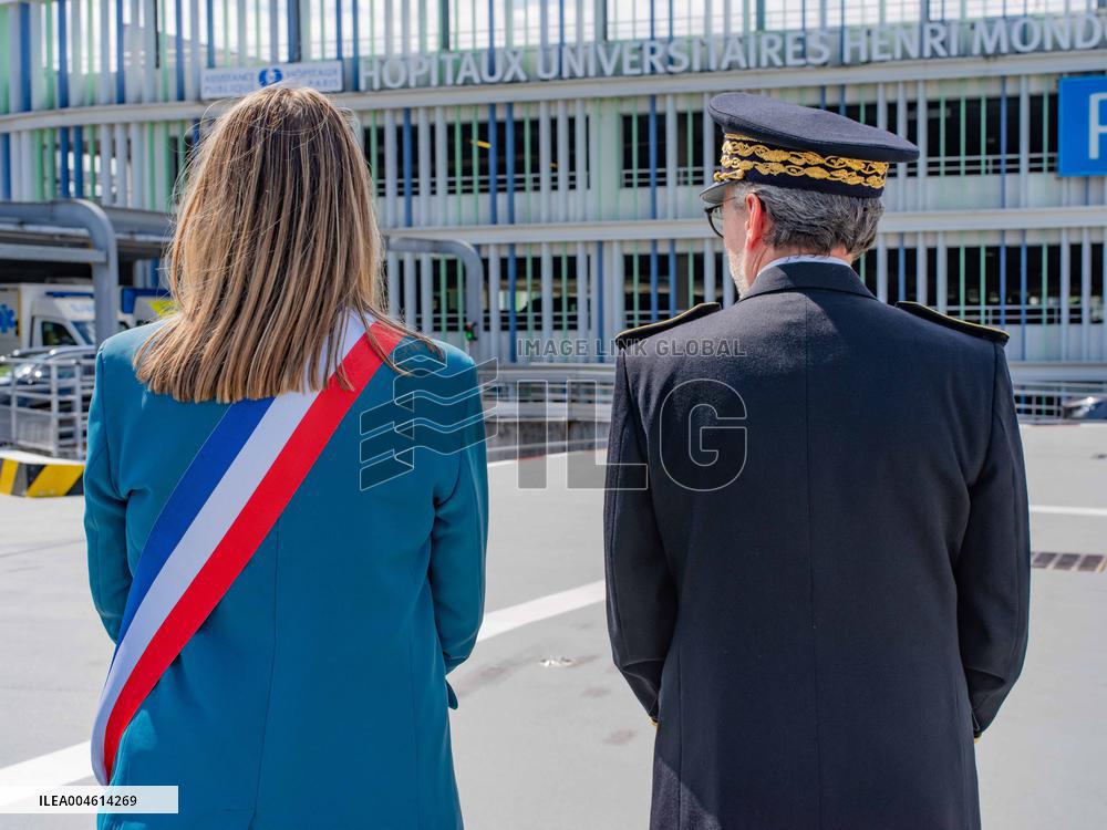 Health and Transport Ministers Visit the SAMU 94 Heliport - Creteil