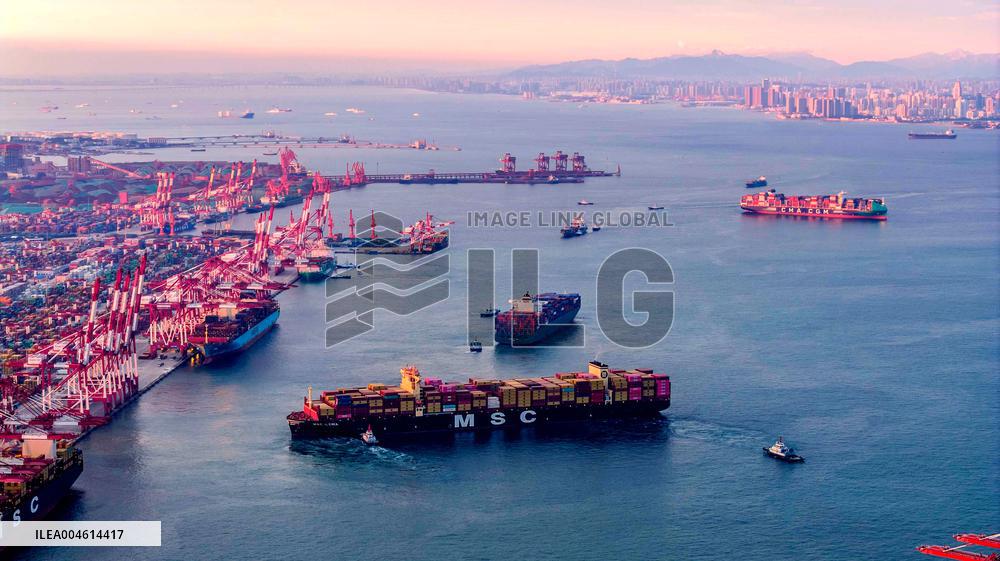 Cargo Ships Shipping Containers