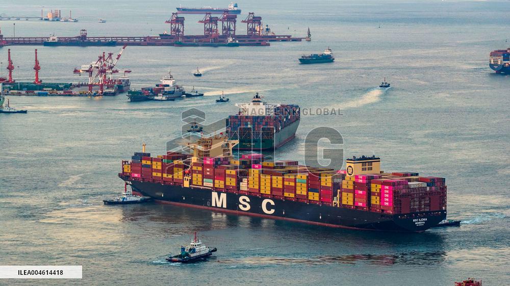 Cargo Ships Shipping Containers