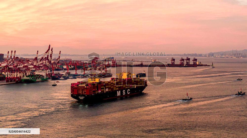 Cargo Ships Shipping Containers