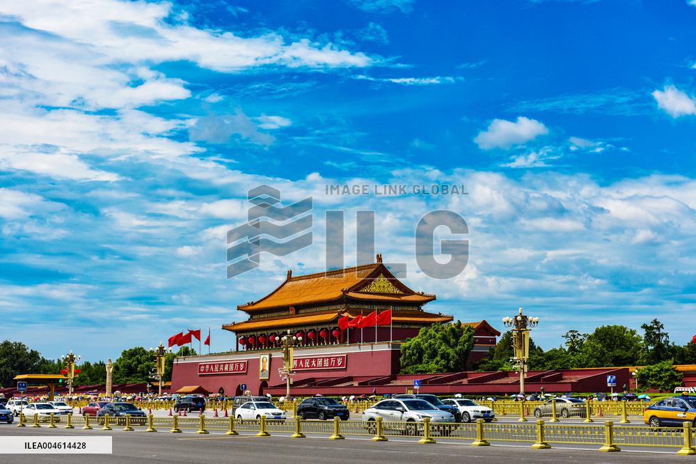 The Tiananmen Gate Tower in Beijing
