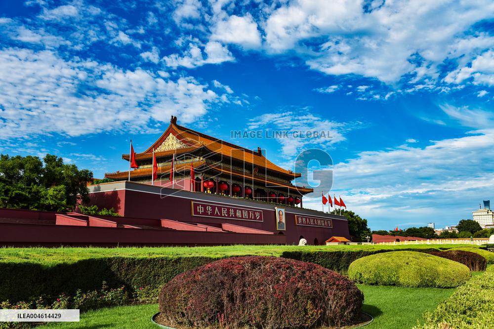 The Tiananmen Gate Tower in Beijing