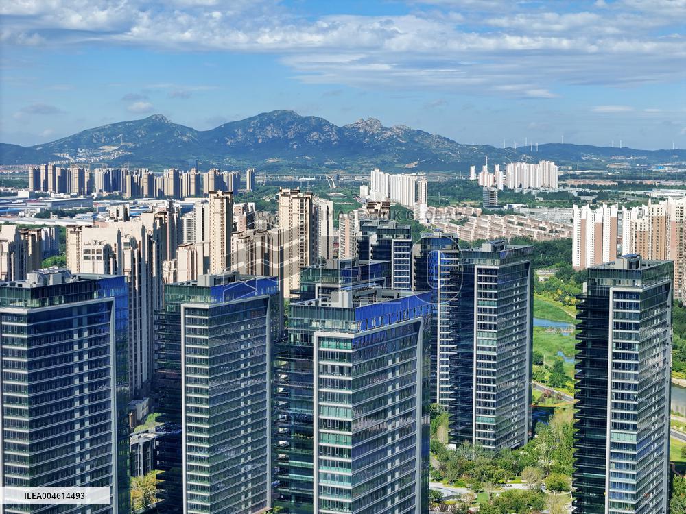 Huangbohai New Area Landmark building in Yantai