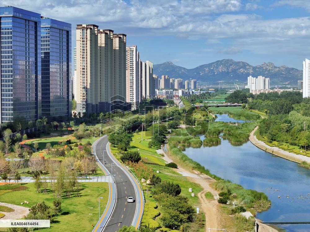 Huangbohai New Area Landmark building in Yantai