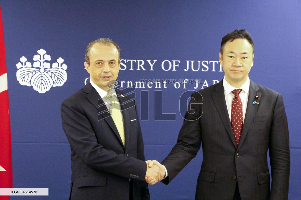 Japan Justice Minister meets Turkish envoy