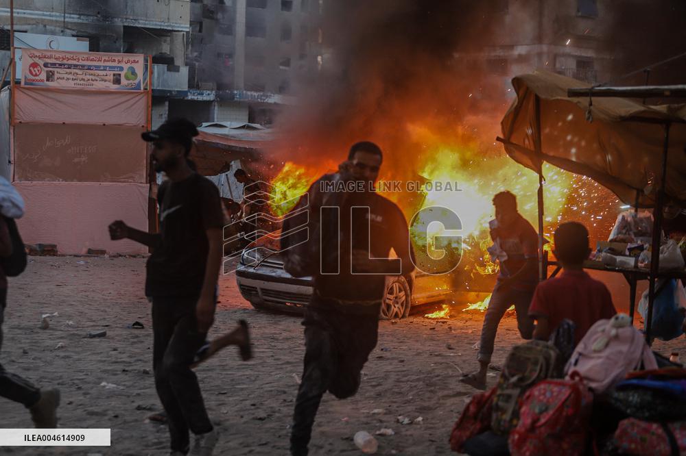 Humanitarian Aid and Retaliation Incident - Gaza City