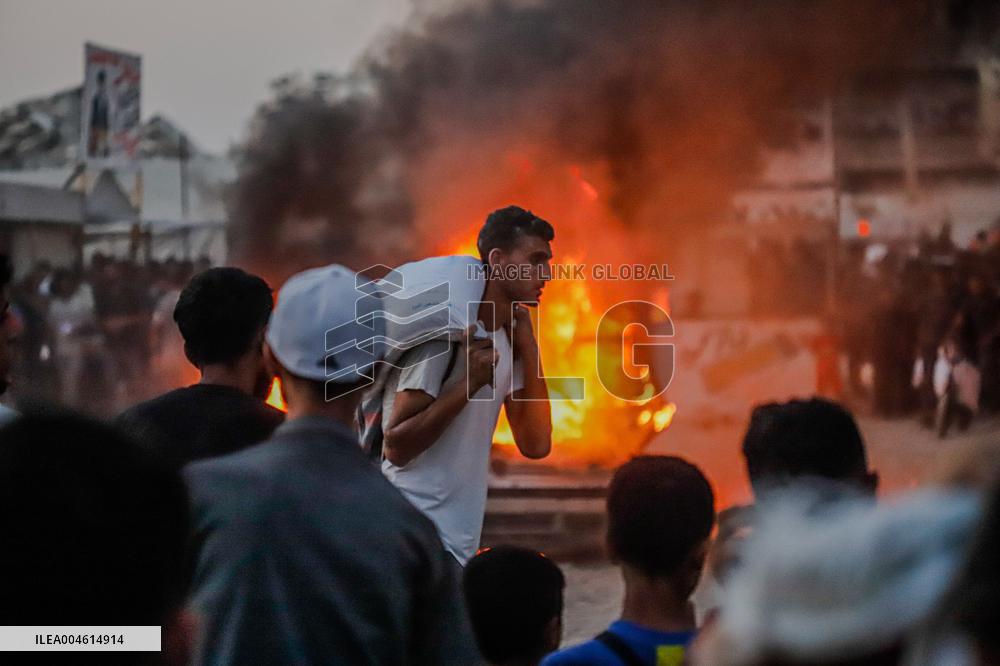 Humanitarian Aid and Retaliation Incident - Gaza City