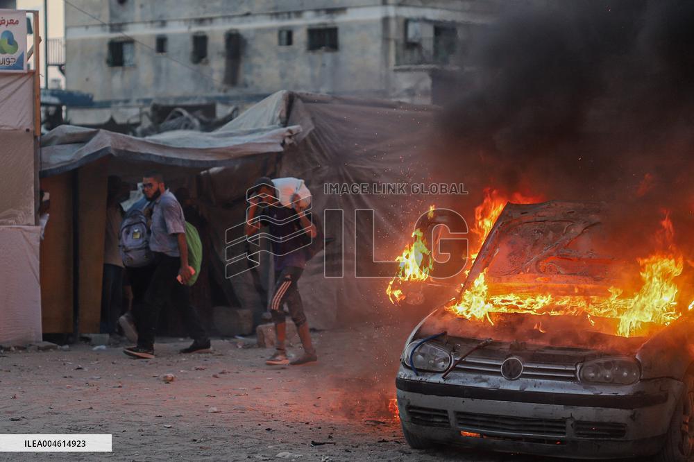 Humanitarian Aid and Retaliation Incident - Gaza City