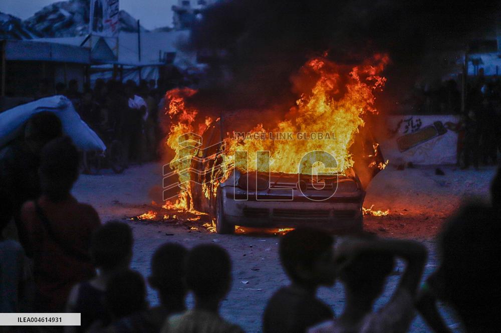 Humanitarian Aid and Retaliation Incident - Gaza City