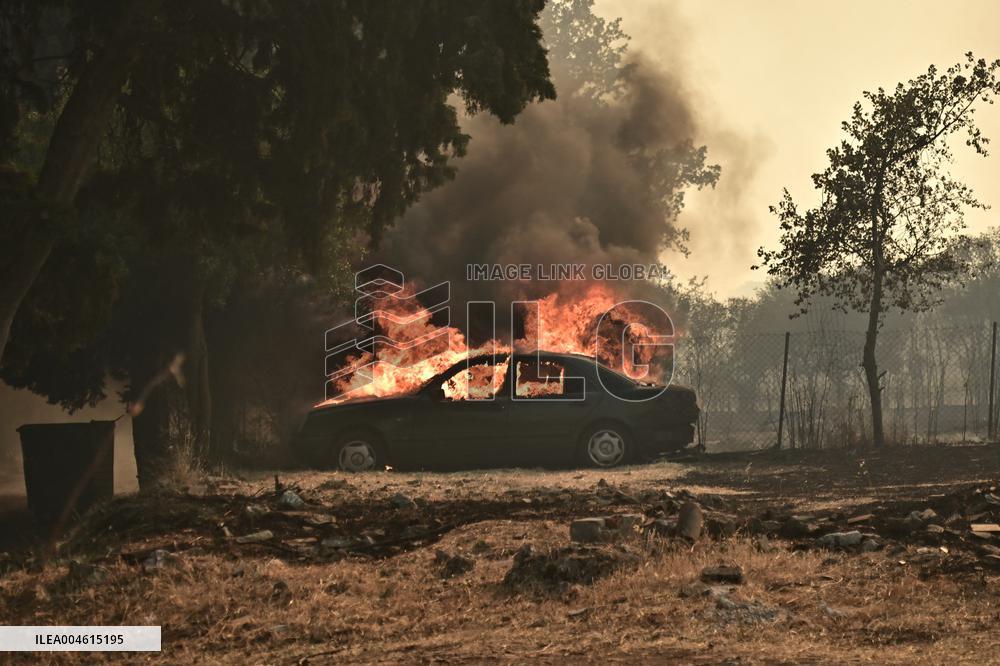 Wildfires Rage in Greece’s Numerous Regions