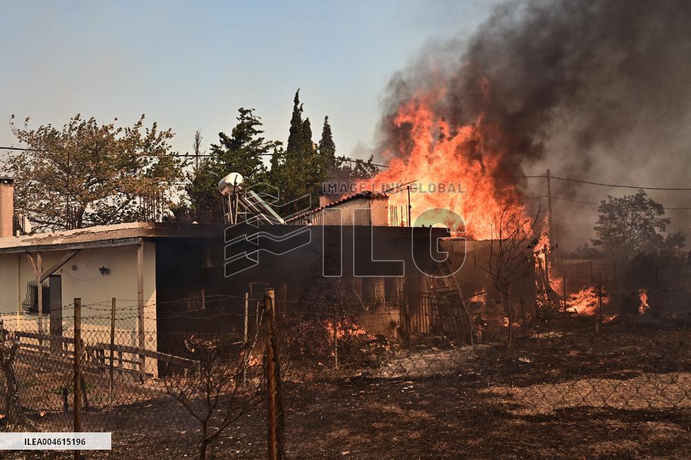 Wildfires Rage in Greece’s Numerous Regions