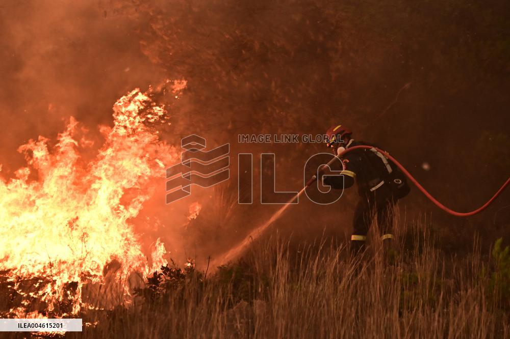 Wildfires Rage in Greece’s Numerous Regions