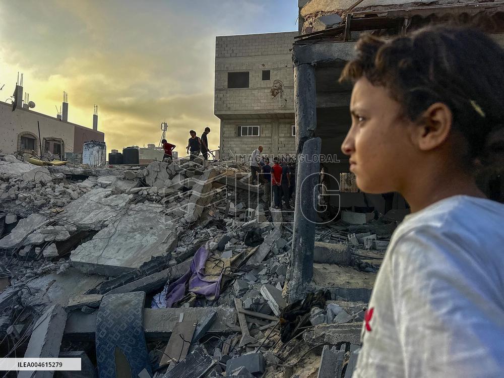 Airstrike Flattens Family Home - Khan Yunis