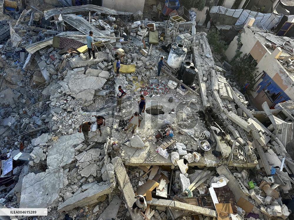 Airstrike Flattens Family Home - Khan Yunis