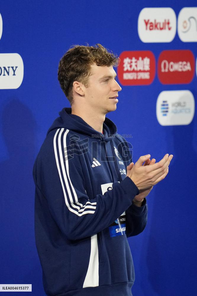 Leon Marchand Wins The Men's 200 Metres Individual Final - Singapore