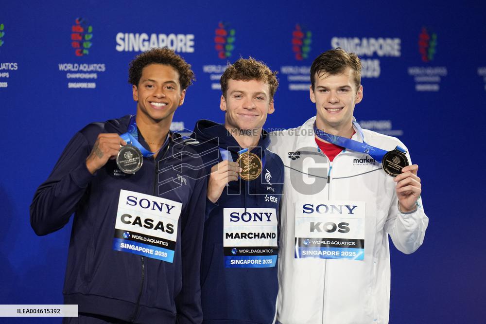 Leon Marchand Wins The Men's 200 Metres Individual Final - Singapore