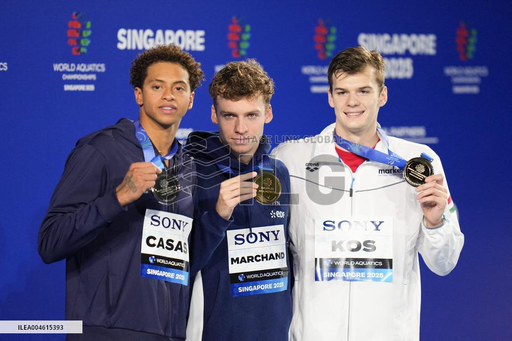 Leon Marchand Wins The Men's 200 Metres Individual Final - Singapore