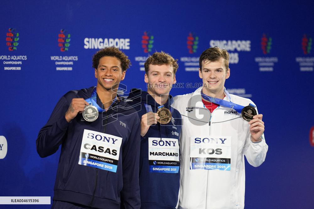 Leon Marchand Wins The Men's 200 Metres Individual Final - Singapore