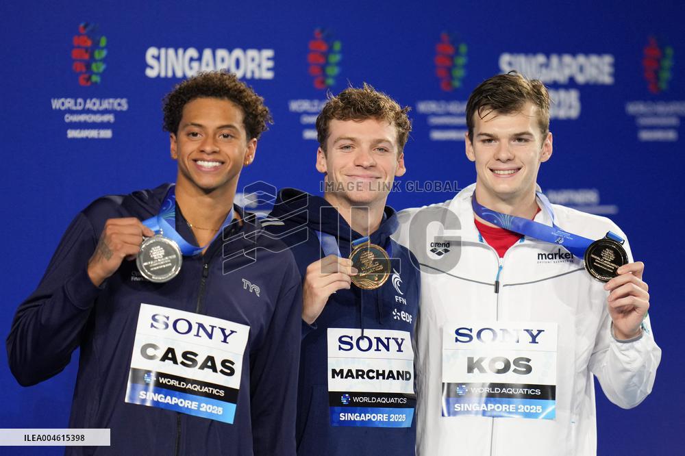 Leon Marchand Wins The Men's 200 Metres Individual Final - Singapore