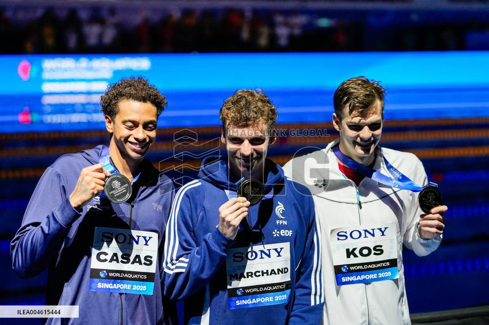 Leon Marchand Wins The Men's 200 Metres Individual Final - Singapore