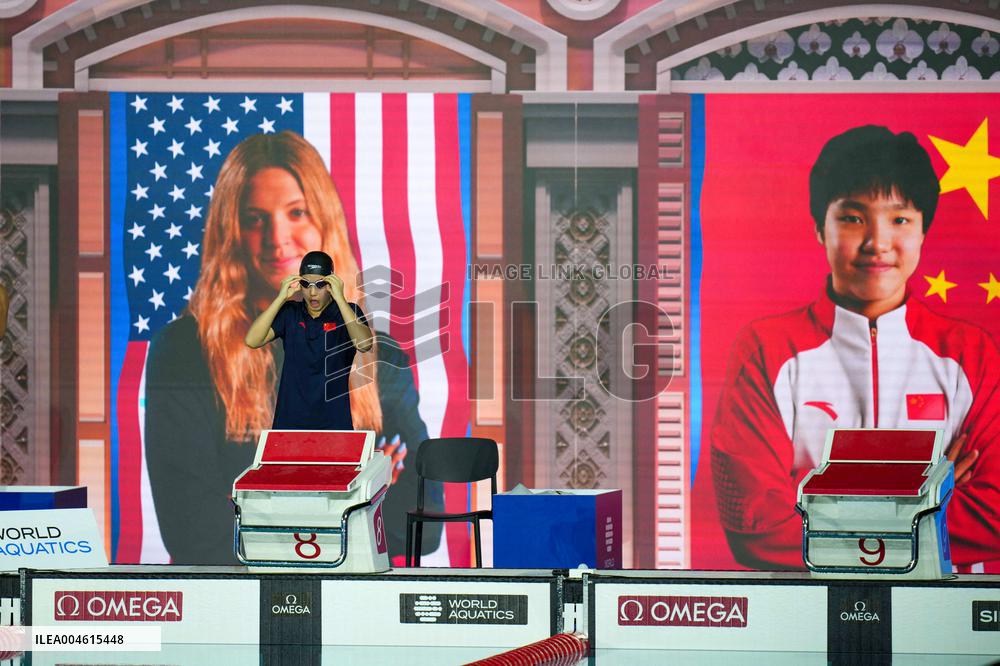 Yu Zidi At World Aquatics Championships - Day 21 - Singapore