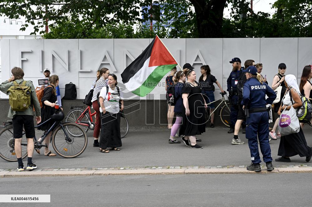 Palestine - demonstration - OSCE - Helsinki, Finland