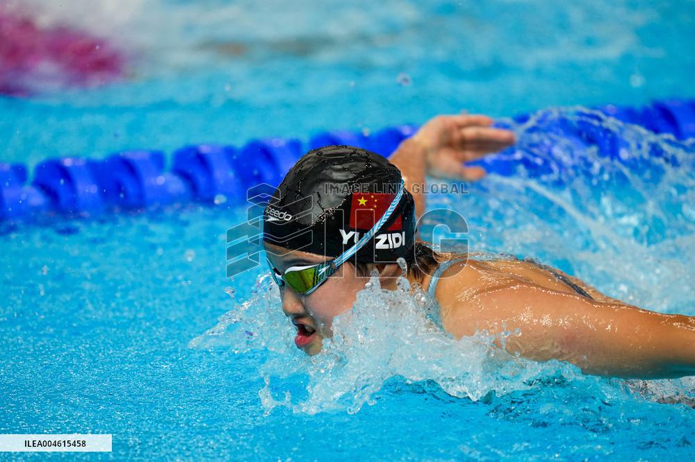 Yu Zidi At World Aquatics Championships - Day 21 - Singapore