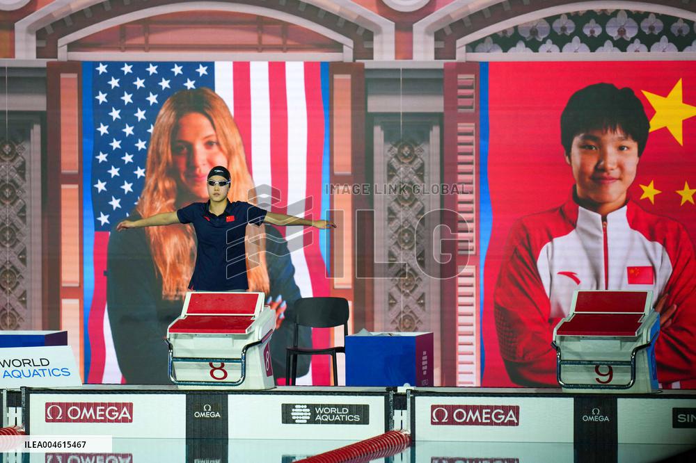 Yu Zidi At World Aquatics Championships - Day 21 - Singapore