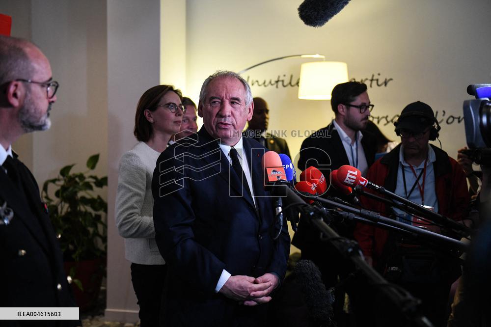 PM Francois Bayrou Visits Tracfin - Montreuil