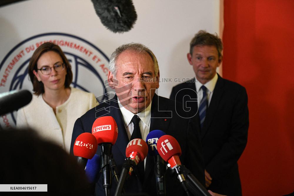 PM Francois Bayrou Visits Tracfin - Montreuil