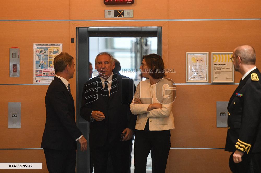 PM Francois Bayrou Visits Tracfin - Montreuil