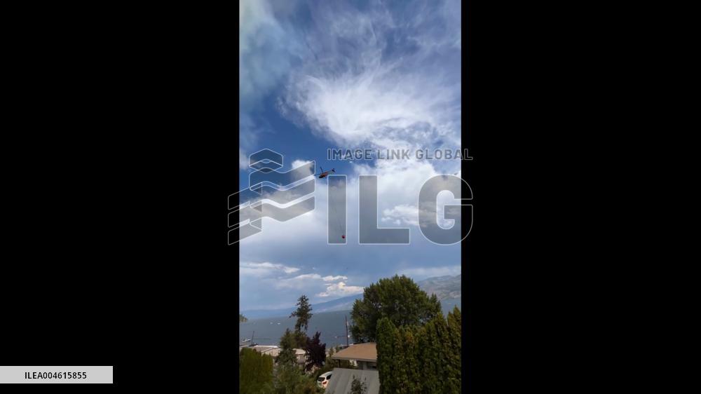 Canada: Wildfire Forces Evacuation and Highway Closures in Peachland, British Columbia 2