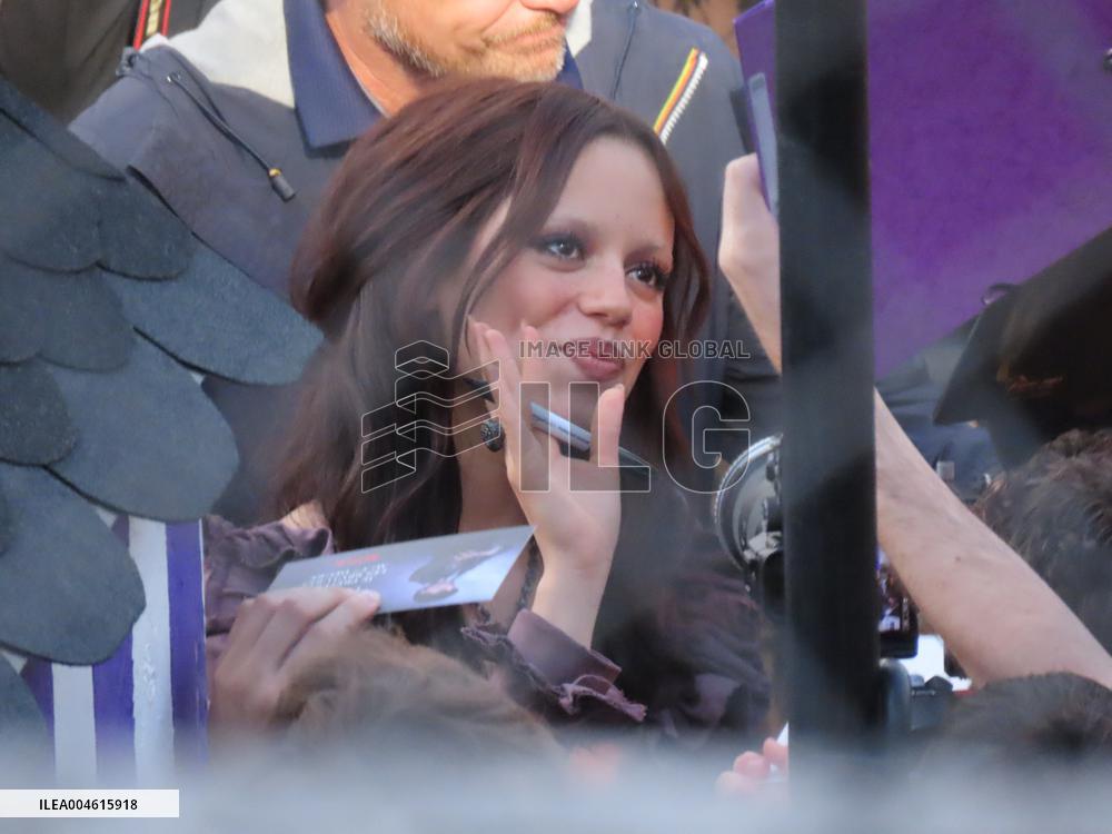 Tim Burton and Jenna Ortega Inaugurate the Beach Club - Paris