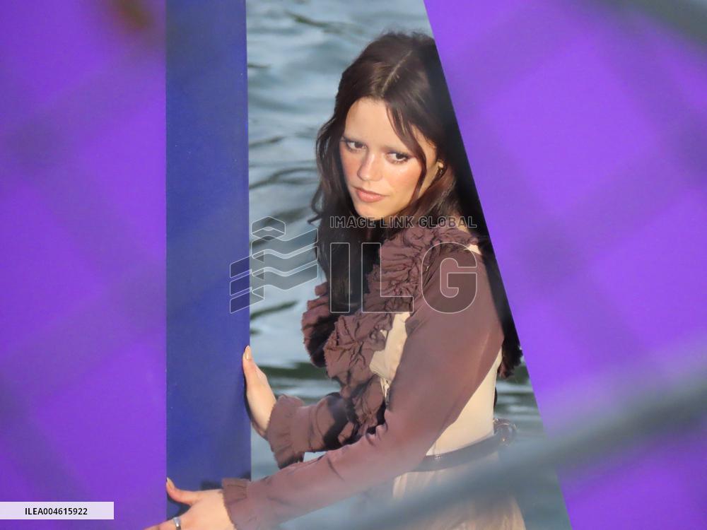 Tim Burton and Jenna Ortega Inaugurate the Beach Club - Paris