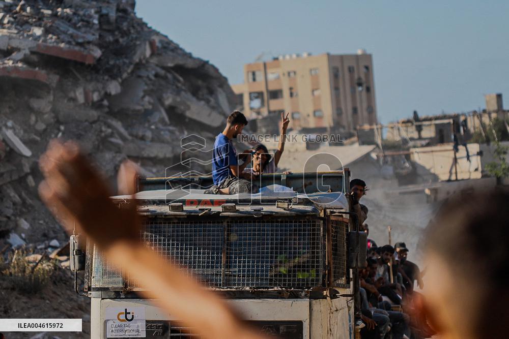 Humanitarian Aid at The Zikim Border Crossing in Gaza