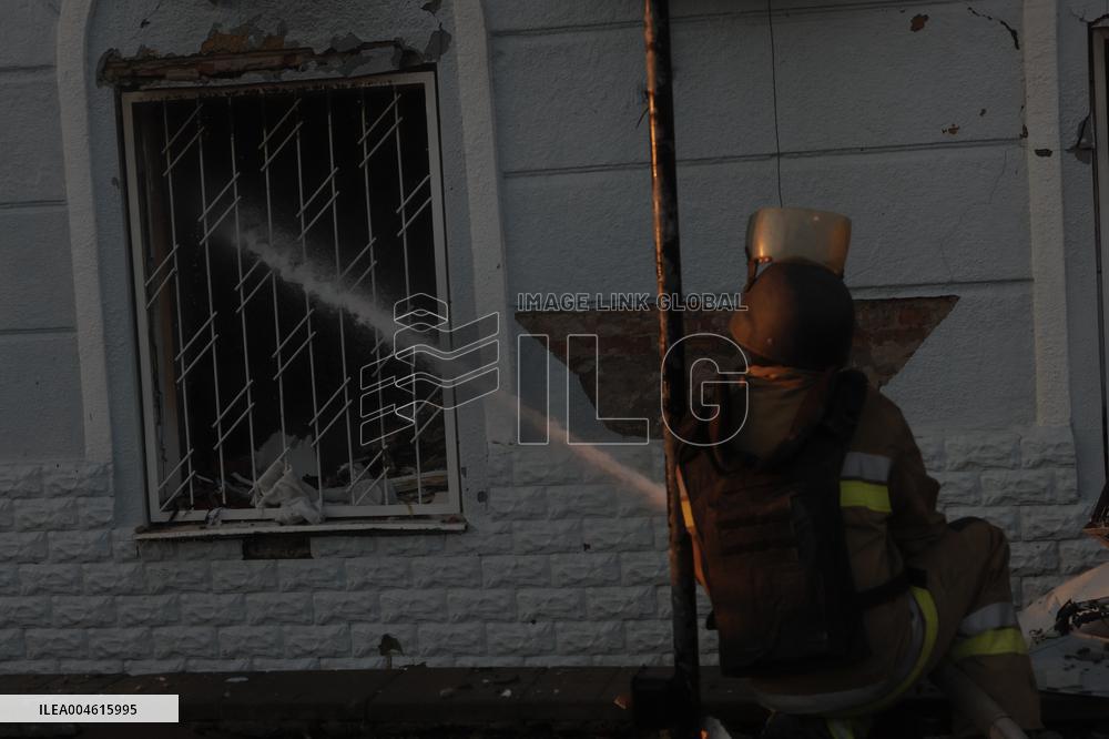 Russian Missile Strike Hits Apartments Building - Ukraine