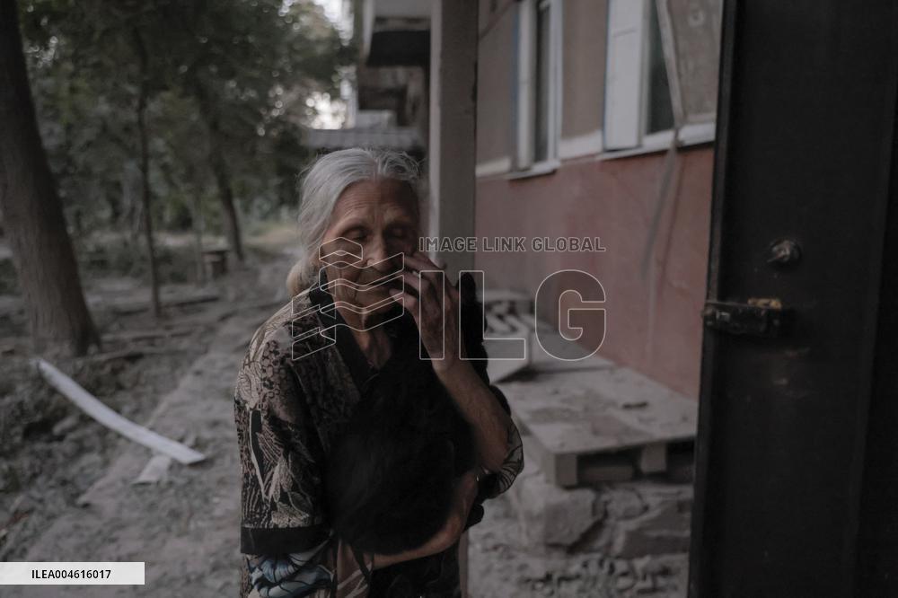 Russian Missile Strike Hits Apartments Building - Ukraine