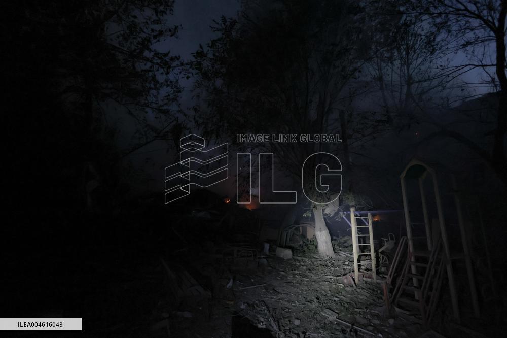 Russian Missile Strike Hits Apartments Building - Ukraine