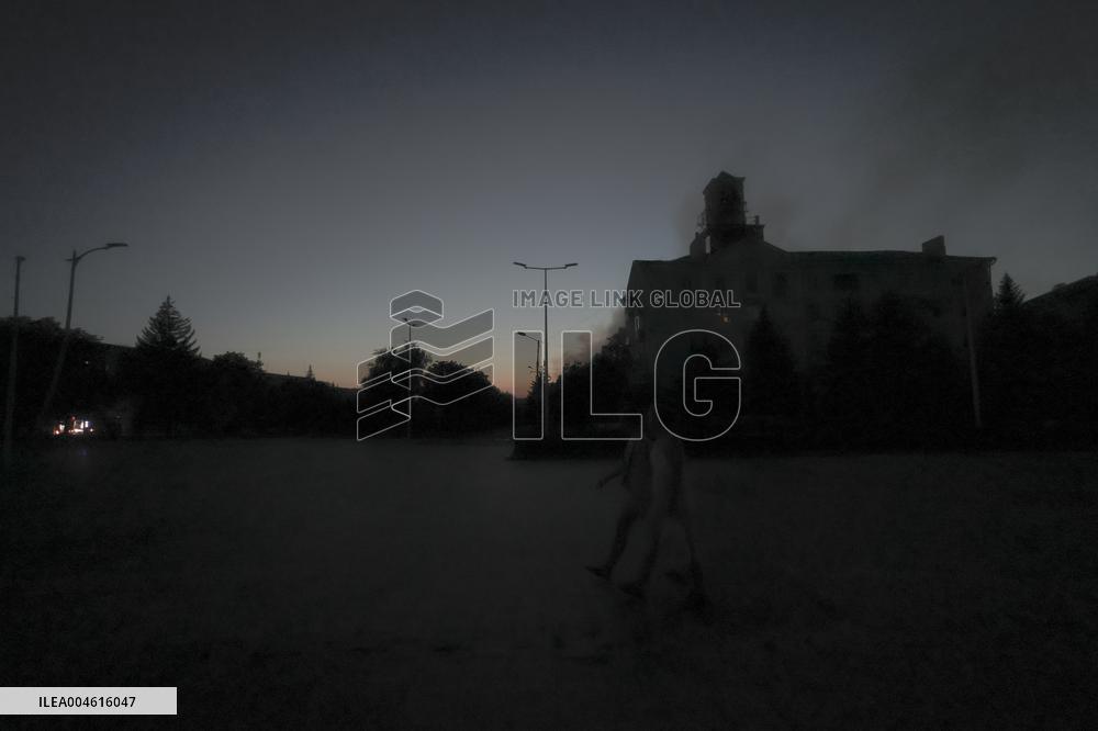 Russian Missile Strike Hits Apartments Building - Ukraine